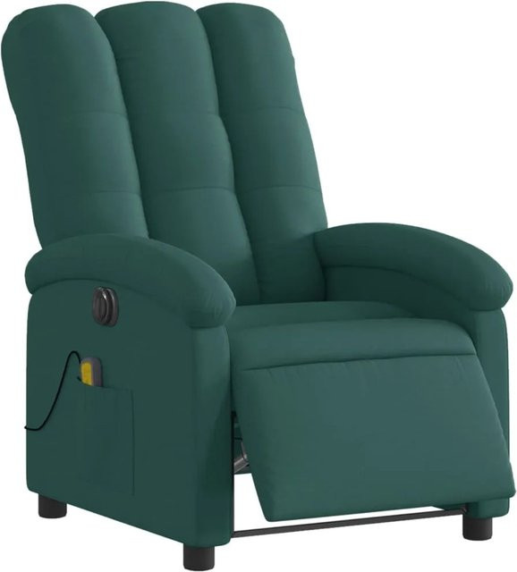 vidaXL Massagesessel Elektrisch Modell 3 in Dunkelgrün aus Stoff - Bild 1