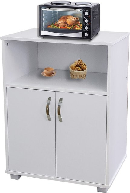 HTI-Living Küchenschrank Blanca in Weiß mit Regalfächern und Scharniertüren - Bild 1
