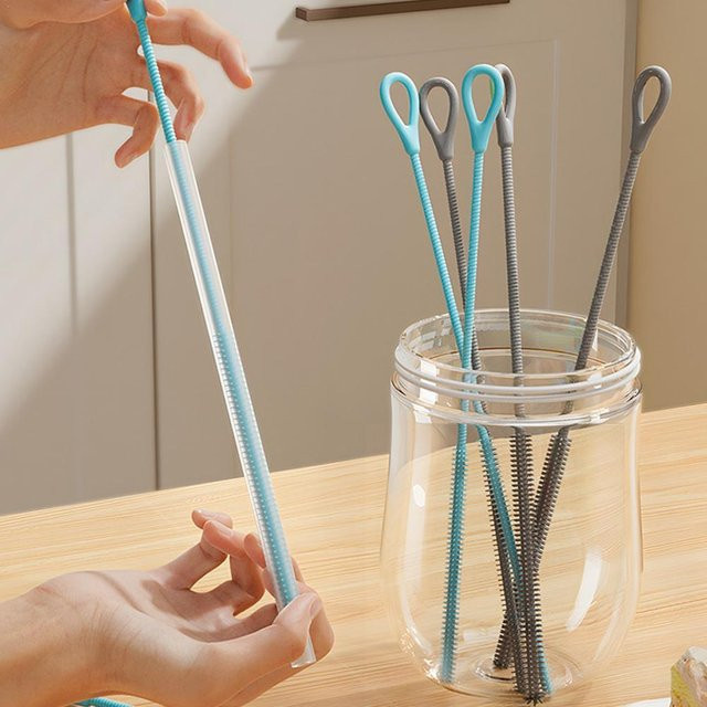 KITPIPI Silikon Reinigungsbürste für Strohhalme und Stanley-Becher zur Tiefenreinigung - Bild 1