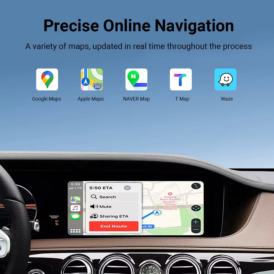 ACODO Wireless CarPlay und Android Auto Modul für Mercedes Benz X Klasse 2015-2018 und Sprinter NTG5.0 Becker in Schwarz - Bild 6