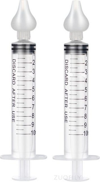 DHDH Nasensauger Set für Babys zur Nasenpflege, 2er Pack, Weiß, 10 ml - Bild 1