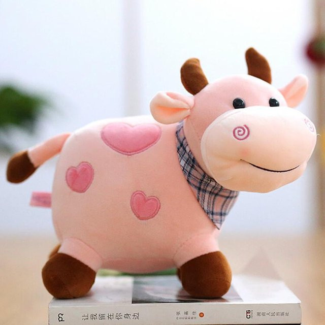 Yiran toy Kuh Puppe, Plüschtier, Bunt / Mehrfarbig, Rosa / Pink - Bild 1