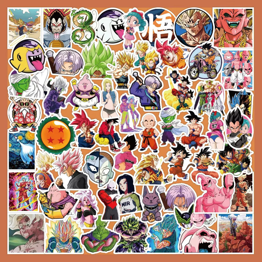 Bandai Dragon Ball Cartoon Anime Graffiti-Aufkleber, 50 Stück, Bunt / Mehrfarbig - Bild 6