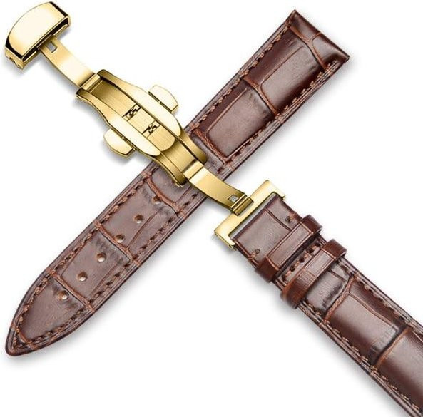 Uhrenarmband Kalbsleder, Alligatorleder, Herren - Bild 1