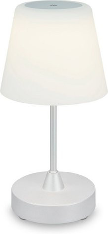 BRILONER Tischleuchte COMPA LED dimmbar in Silberfarben, Durchmesser: 12,5 cm, Höhe: 30 cm - Bild 1