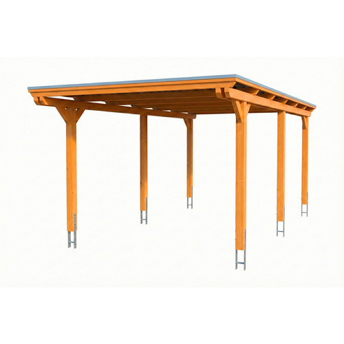 SKANHOLZ Carport Emsland aus Fichte mit EPDM-Dach in Eiche Hell, B: 604 cm, T: 340 cm, H: 238 cm - Bild 3