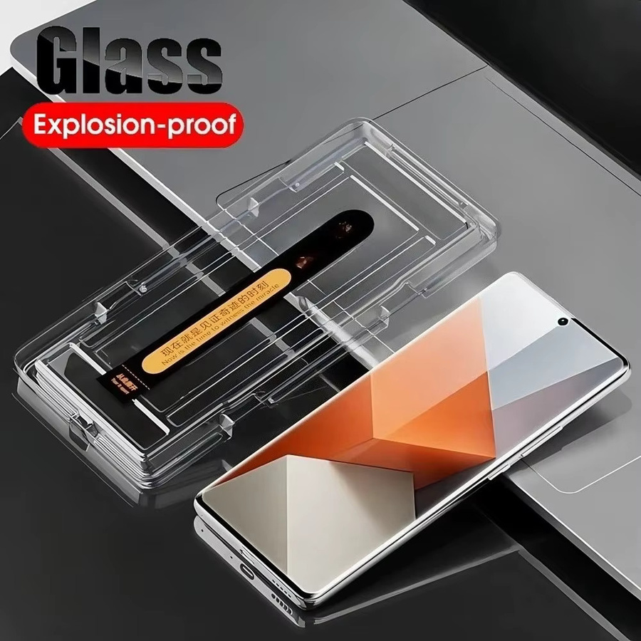 2er-Set Staubfreies Displayschutzglas aus gehärtetem Glas für Xiaomi 15S Pro, 14, 15 Ultra, Mi 15 und 14 Pro, transparent - Bild 2