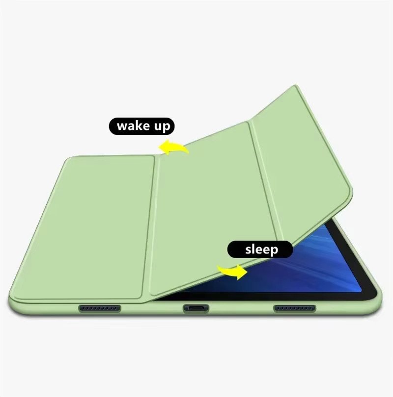 Samsung Galaxy Tab S6 Lite Hülle 10,4 Zoll (2024) aus Silikon-TPU in Grau und Grün für SM-P625 und P620 - Bild 1