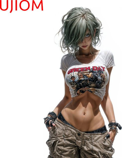 UJIOM Goth Girl Cooler Wandaufkleber, kreativer Aufkleber in Multicolour für Computergehäuse und Badezimmer - Bild 1