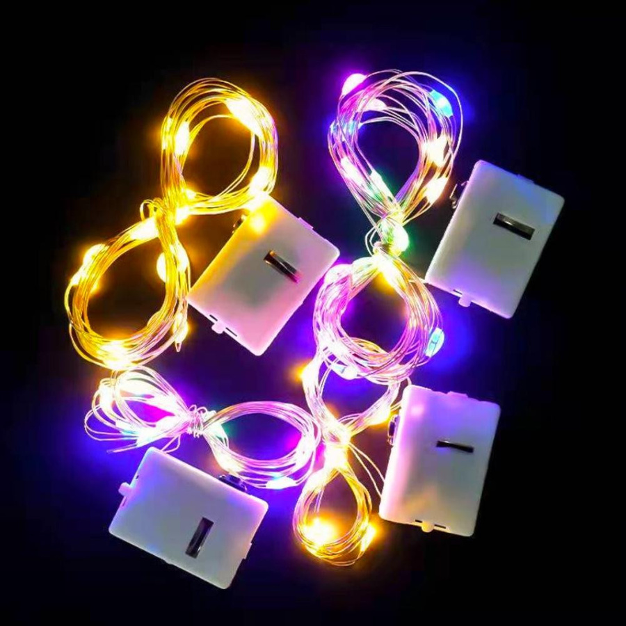 Yongkomo LED Lichterkette String warmweiß für Weihnachtsbaum, Hochzeit und Party, 5m Länge mit 50 LEDs - Bild 5