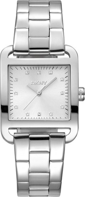 DKNY Armbanduhr City Midi, Edelstahl, Silber, Quarz, 34 mm, Damen - Bild 1