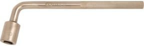 KS Tools BRONZEplus 4-kant-Steckschlüssel gewinkelt, Aluminium-Bronze, Gold, 9 mm - Bild 1