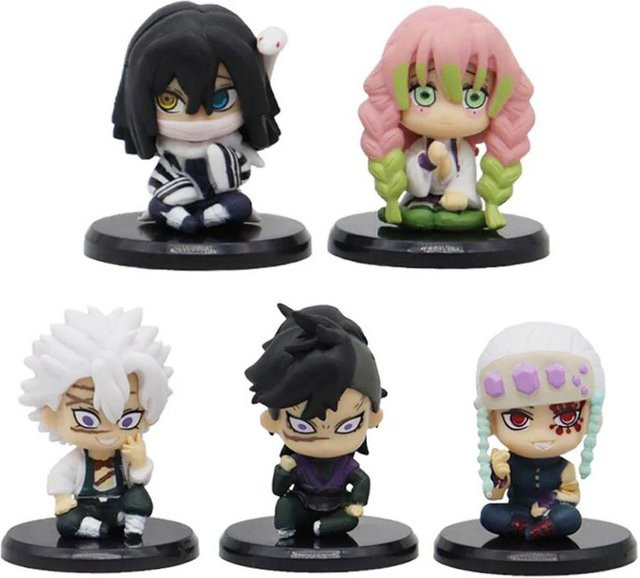 Kimetsu no Yaiba Q-Version Dämonentöter Sammlerspielzeug-Set, PVC-Figuren, 5-15 Stück, ab 14 Jahren - Bild 1