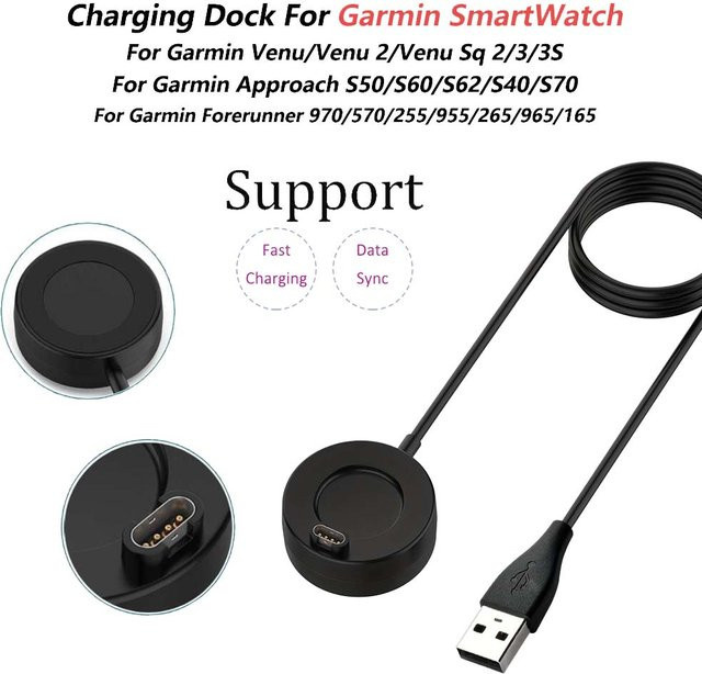Garmin Ladestation, Schwarz, USB-Datensynchronisation - Bild 1