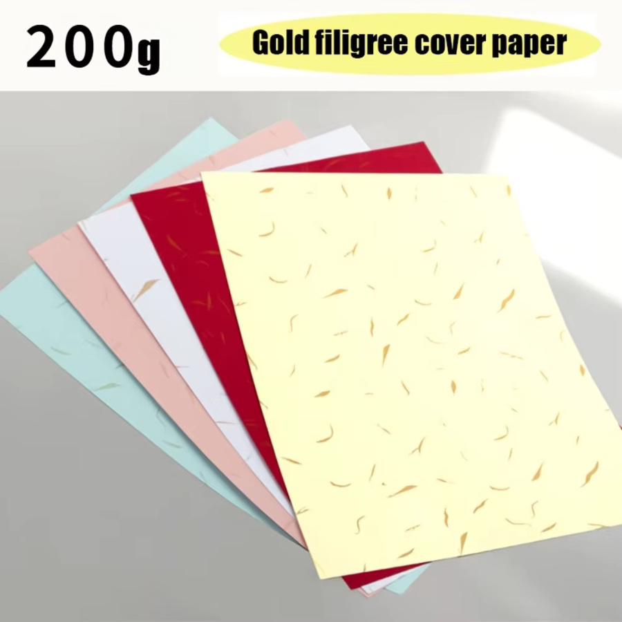OBESTDA Goldseiden-Coverpapier A4, 200g, 30 Blatt, Gold, Glänzend, für Laser- und Tintenstrahldrucker sowie DIY-Einladungen - Bild 4
