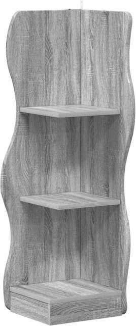 vidaXL Eckregal in Graues Sonoma, modernes Standregal aus Holzwerkstoff, B/T/H: 34 x 33 x 102 cm - Bild 1