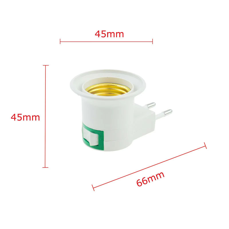 GGBEE E27 LED Glühbirnen Sockel Adapter mit EIN/AUS Schalter - Bild 2