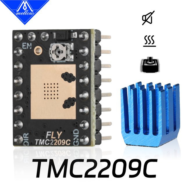 Mellow Fly TMC2209C Stepper Silent Motor Driver mit 256 Subdivision und UART für Fly-C8 D5 Boards - Bild 1