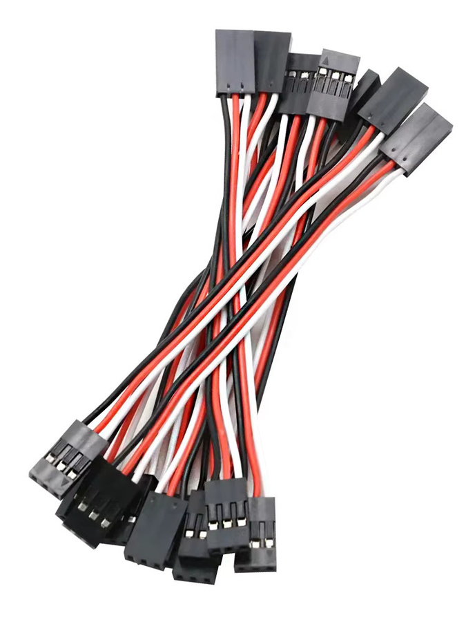 QX-MOTOR Servo-Verlängerungskabel mit JR-Stecker für ferngesteuerte Flugzeuge, 8/10 Stück Set - Bild 5