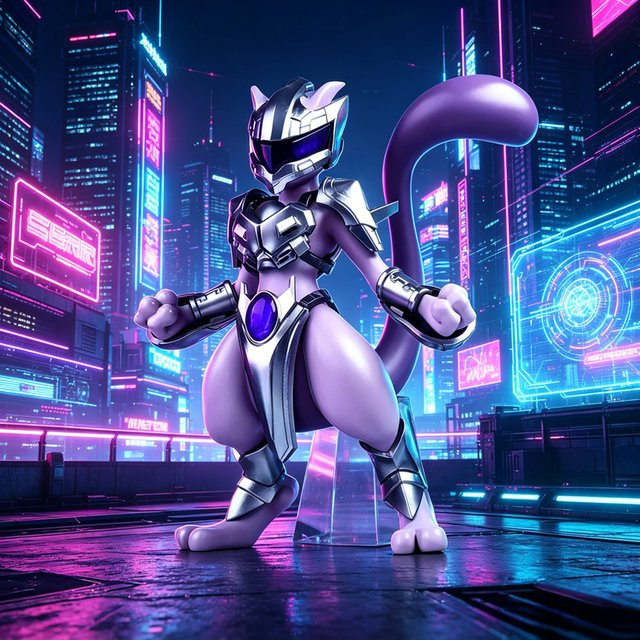 Potdemiel Pokémon Mew Mewtwo, Actionfiguren, Kunststoff - Bild 1