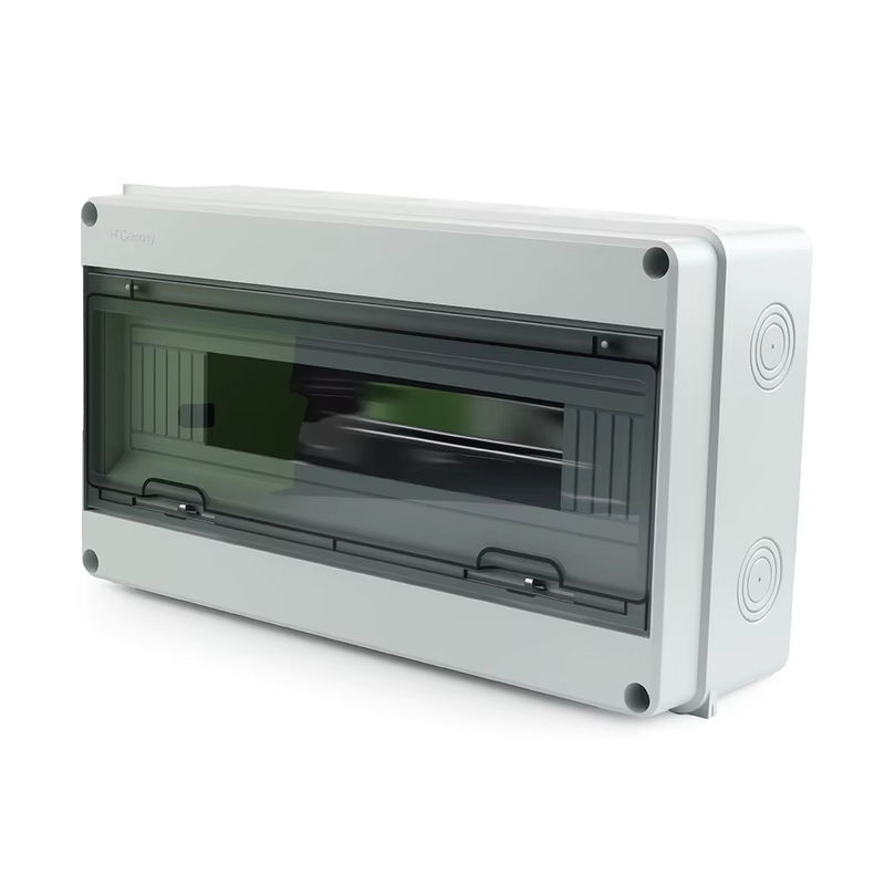 DIY GO Verteilerkasten aus ABS-Kunststoff mit transparentem Fenster, IP65 wasserdicht, grau, Wandmontage für den Außenbereich - Bild 3