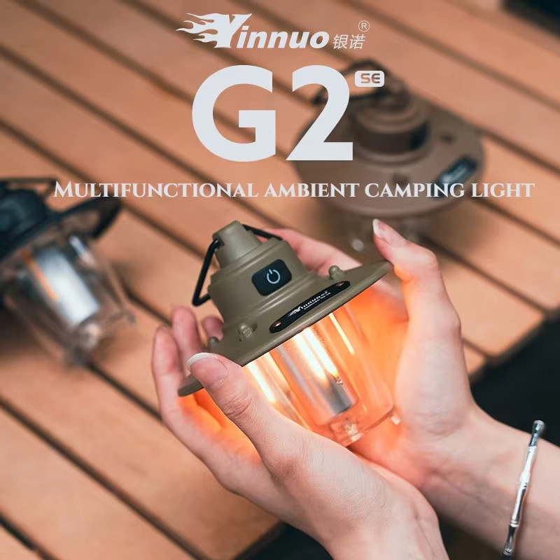 MOUNTAINHIKER Retro LED Camping-Hängelampe mit USB-Aufladung in Schwarz - Bild 2