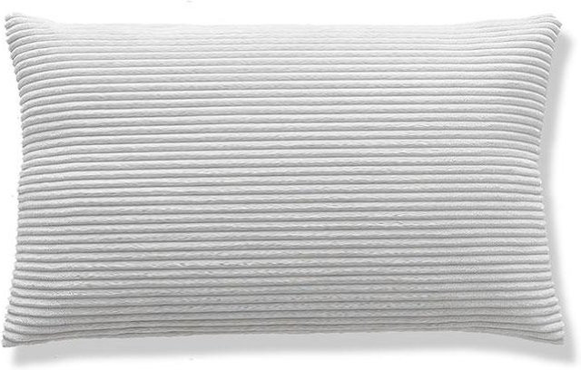 Dekorativer Flanell-Fleece Kissenbezug von Yiran Furniture in Cord-Optik, Rechteckig, B/H: 50 x 30 cm - Bild 1