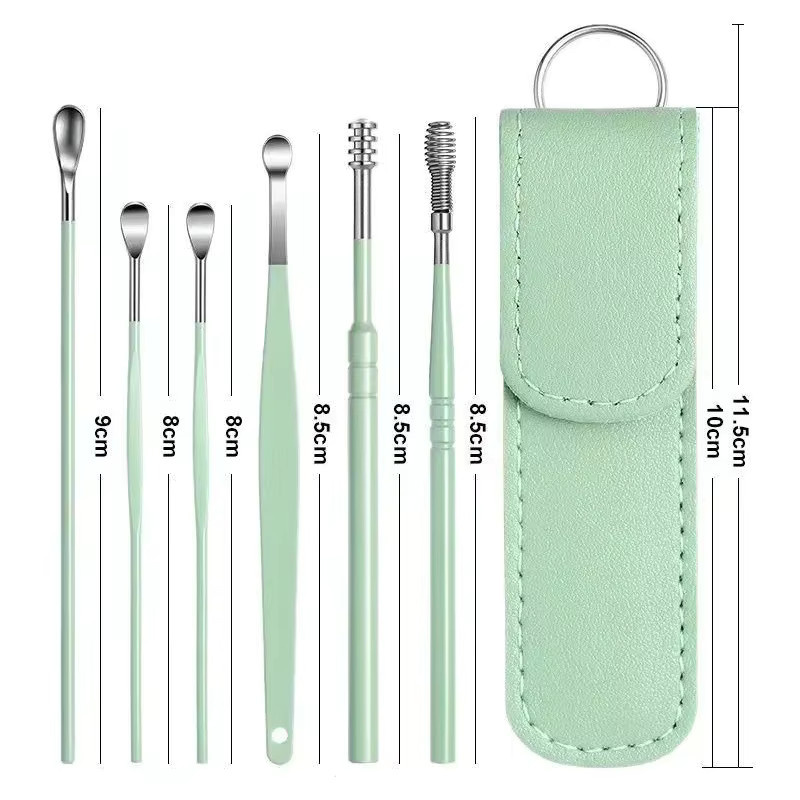 vvocci Ohrenreinigungsset aus Edelstahl, 6-teilig, Unisex - Bild 4