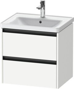Duravit Waschtischunterschrank Ketho.2 in Weiß mit 2 Schubladen, wandhängend, B: 58,4 cm, T: 45,5 cm - Bild 1