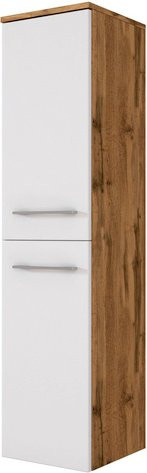 HELD MÖBEL Midischrank Livorno in Weiss Matt, B/T/H: 30 x 35 x 130 cm - Bild 1