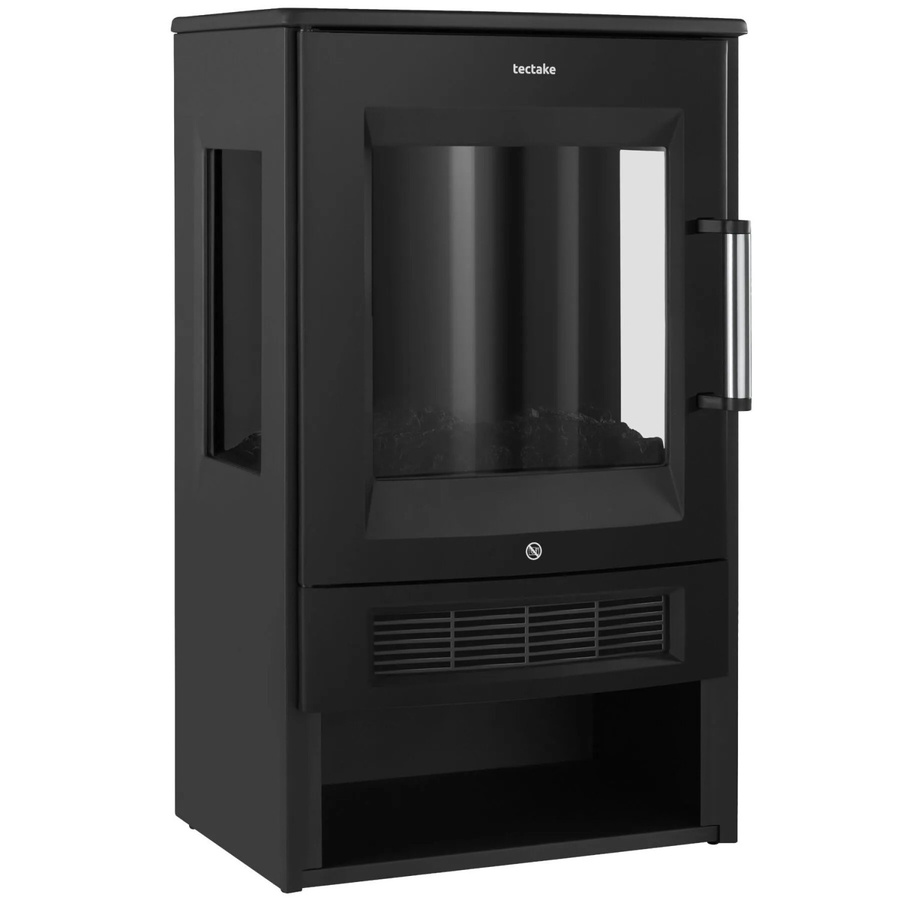 tectake Elektrokamin mit 3D-Flammeneffekt und App-Steuerung, Schwarz, B/T/H: 44 x 36 x 75 cm - Bild 3