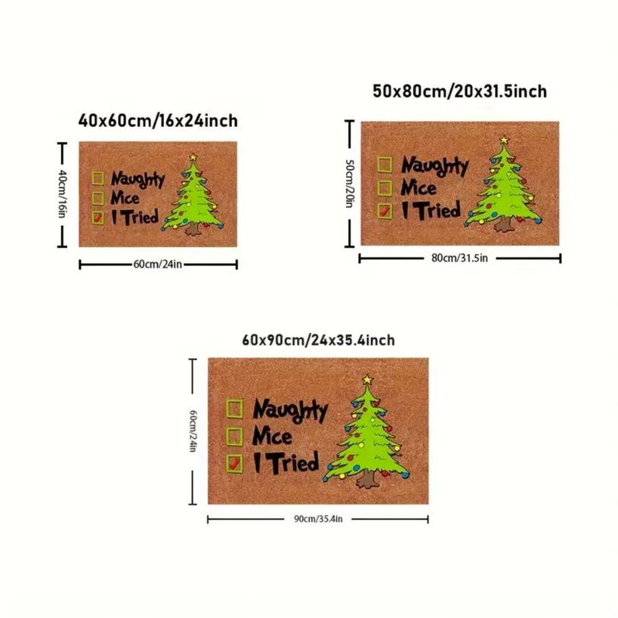VIKAMA rutschfeste Weihnachtsfußmatte, maschinenwaschbarer Teppich für die Heimdekoration und das Schlafzimmer - Bild 3