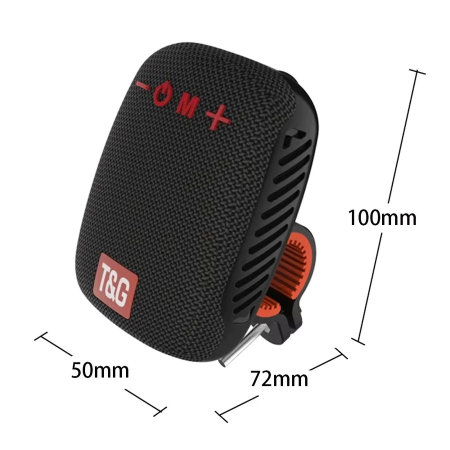 T&G TG392 Outdoor Bluetooth Lautsprecher Schwarz, Tragbare Wasserdichte Drahtlose Sound Box für das Fahrrad - Bild 6