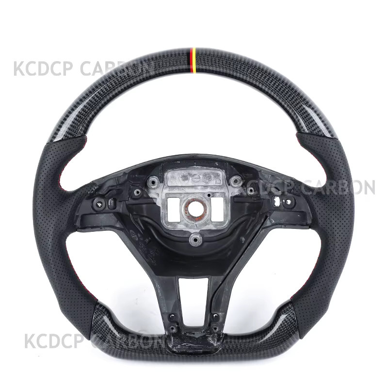 Custom Alcantara Carbonfaser Lenkrad in Schwarz für Mercedes Benz W204 W212 W207 X204 X164 W463 W205 W222 W223 W221 von MEGALOMANIA - Bild 2