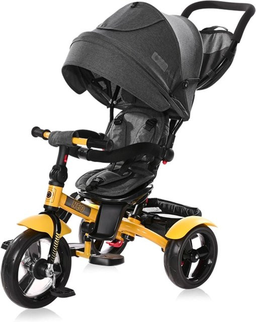 Lorelli Tricycle Neo 4 in 1 Dreirad mit Schiebestange ab 18 Monaten gelb - Bild 1