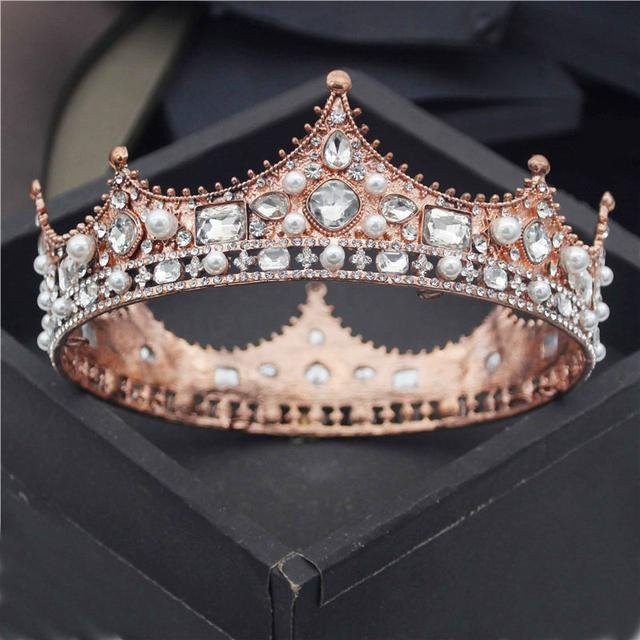 Wucifang Jewelry Diadem, Kristallperlen, grau, Damen - Bild 1