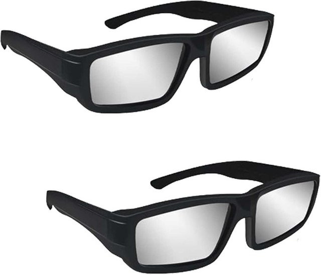 Eleganceee 12312-2 Sonnenbrille, Vollrand, rechteckig, Kunststoff, schwarz, Herren - Bild 1