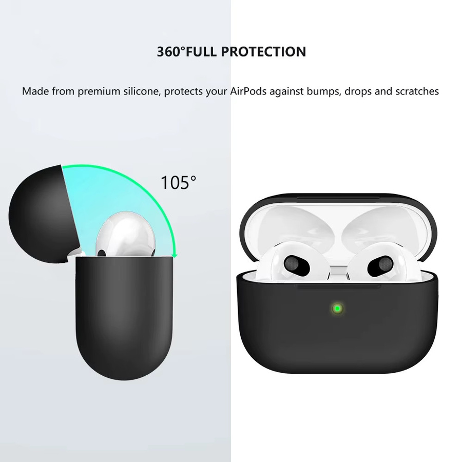 Apple Ultradünne Flüssigsilikon-Schutzhülle für AirPods in Weiß - Bild 3