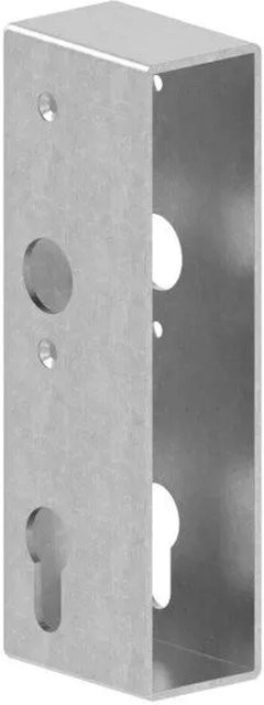 FeNau Schlosskasten aus Stahl in Silber, B/T/H: 4,0 x 17,2 x 6,0 cm - Bild 1