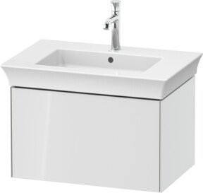 Duravit Waschtischunterschrank White Tulip ohne Aufsatz, Weiß Hochglanz, B/T/H: 68,4 x 45,8 x 45,8 cm - Bild 1