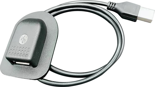 USB-Ladekabel Adapter für Rucksäcke mit USB-A und USB-C Schnittstellen in Schwarz - Bild 1