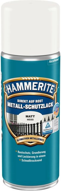Hammerite Metall-Schutzlack Spray Weiß-Matt 400 ml - Bild 1