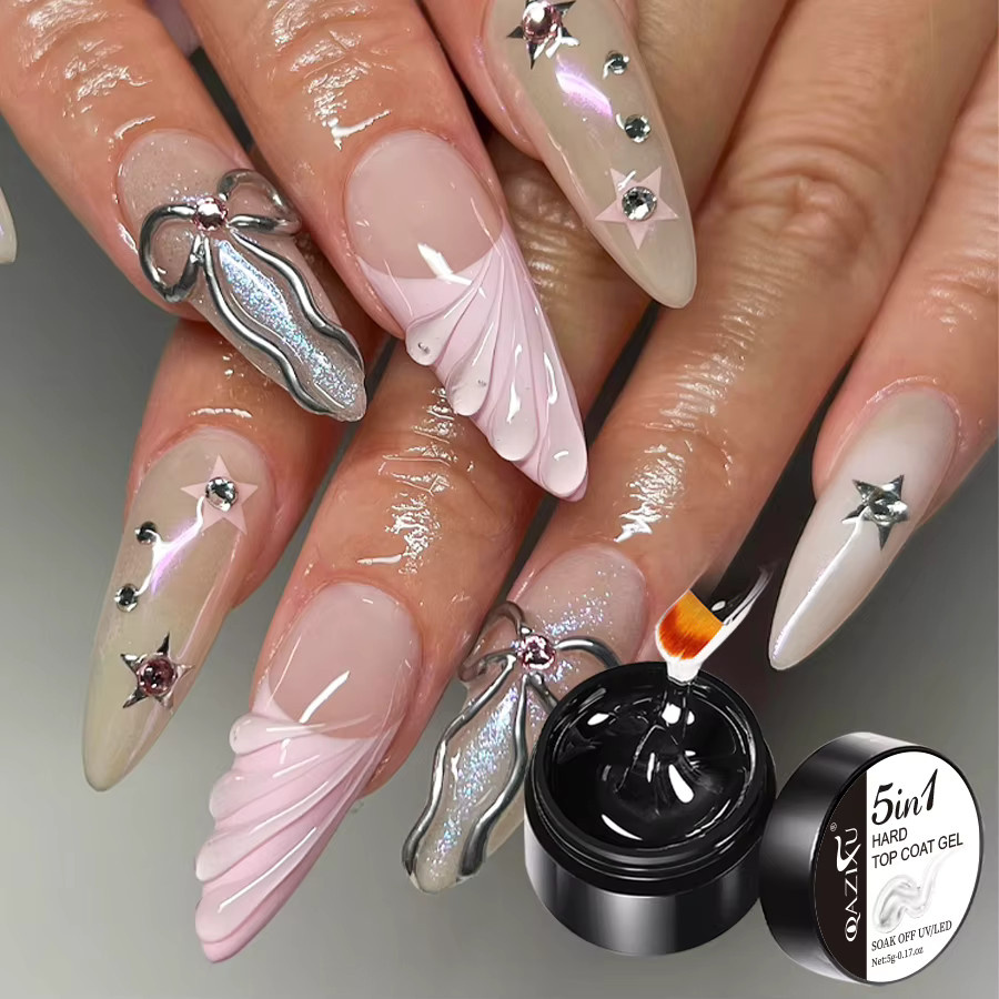QAZIXU Nagellack-Gel, transparent, glänzend - Bild 4