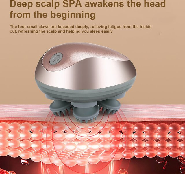 SANPKON Kopfmassagegerät, 6-Modus, magnetische Knet- und Vibrationsfunktion - Bild 1