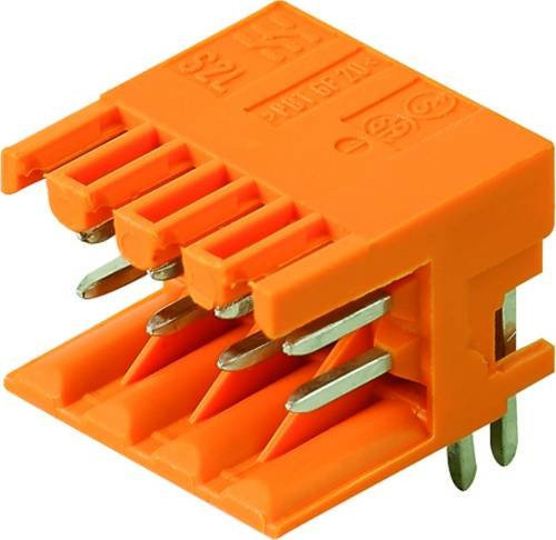 Weidmüller Stiftgehäuse-Platine B2L/S2L in Schwarz und Orange, Polzahl: 30, Rastermaß: 3,50 mm - Bild 1
