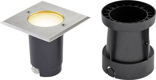 EVN 679435402 LED Bodeneinbauleuchte in Silber mit warmweißem Licht und GU10 Fassung - Bild 1