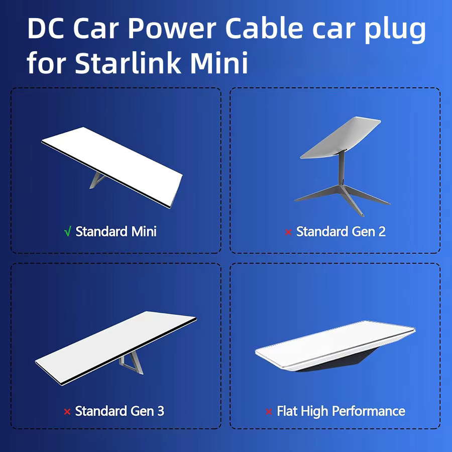 Starlink Mini DC-Stromkabel mit Barrel-Plug für 12V-24V Spannung - Bild 3