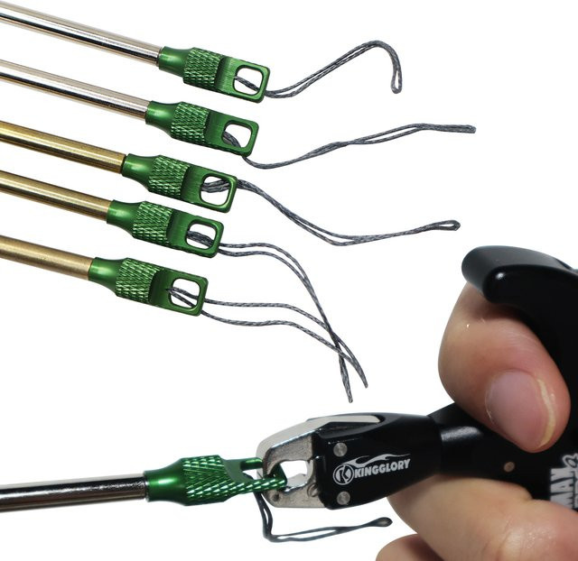 Aobang D-Ring-Endstücke aus Metall in Grün, 5 Stück, M4 Gewindedurchmesser, Multifunktionales DIY-Angelzubehör - Bild 1