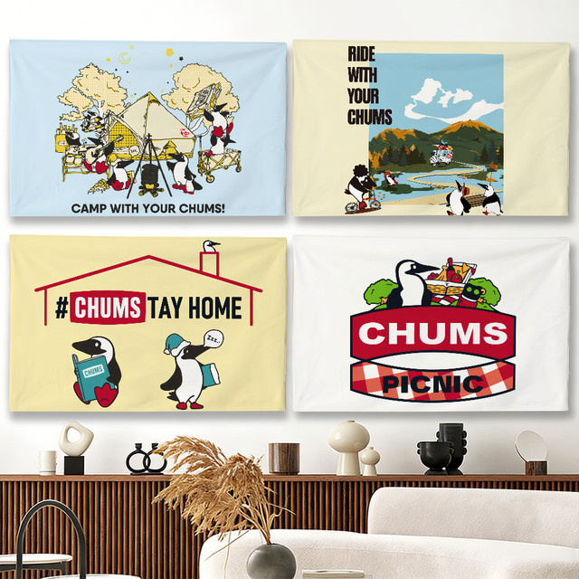 C-Chums Outdoor-Markenflagge als Wanddekoration für Party und Club, mehrfarbig, B/H: 60 x 40 cm - Bild 1