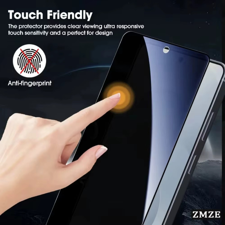 2 Stück Datenschutz Displayschutz aus gehärtetem Glas für Samsung Galaxy S26 S25 S24 Plus Ultra Edge FE transparent - Bild 3